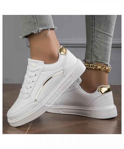 Women Slip on Sneakers Fashion Boat Shoe Casual Walking Canvas Slip on Shoes Running Shoes Bohemian Sandals Gold $21.05 Sandals