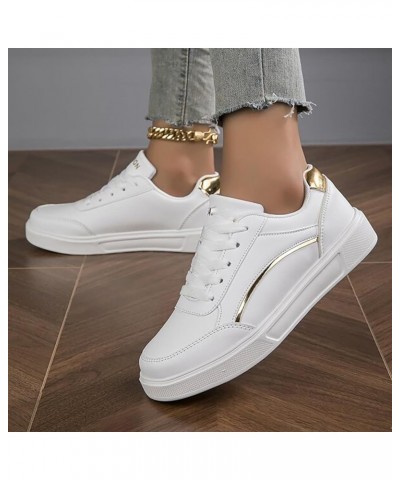 Women Slip on Sneakers Fashion Boat Shoe Casual Walking Canvas Slip on Shoes Running Shoes Bohemian Sandals Gold $21.05 Sandals