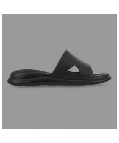 Slippers for Women Indoor Comfy Anti-Slip Platform Flip Flops Retro Pluse Size Women's Travel Sandal Black $12.23 Sandals