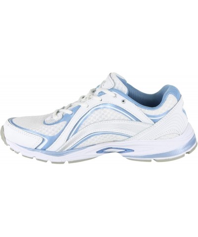 Women's Sky Walk Sneaker White Blue $21.73 Athletic Shoes