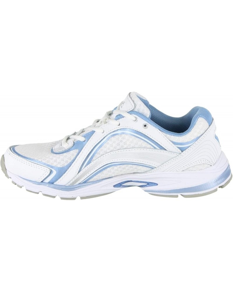 Women's Sky Walk Sneaker White Blue $21.73 Athletic Shoes