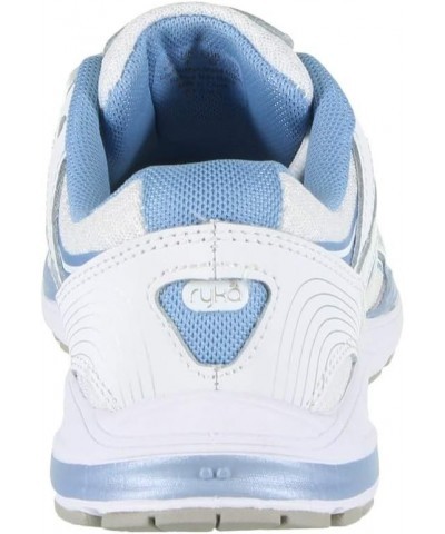 Women's Sky Walk Sneaker White Blue $21.73 Athletic Shoes