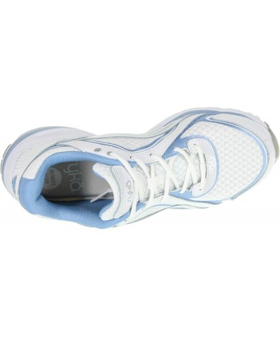 Women's Sky Walk Sneaker White Blue $21.73 Athletic Shoes