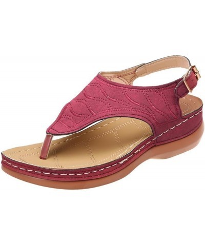 Orthopedic Sandals for Women,Women Fashion Orthotic Slides Ladies Slip On Slippers Flip Flops With Arch Support Zj-red $16.81...