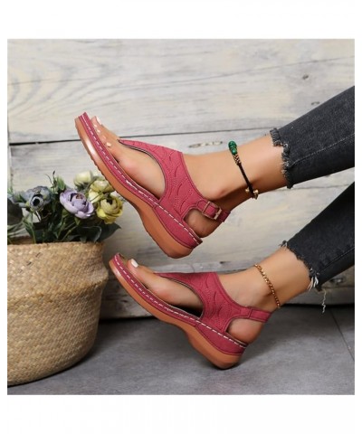 Orthopedic Sandals for Women,Women Fashion Orthotic Slides Ladies Slip On Slippers Flip Flops With Arch Support Zj-red $16.81...