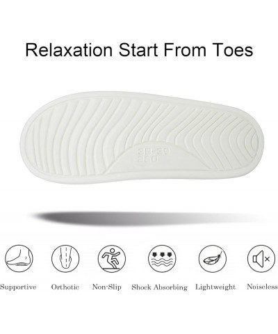 Women's Cozy Memory Foam Arch Support House Slippers Ladies Orthopedic Crossband Open Toe Home Bedroom Bed Slippers for Plant...