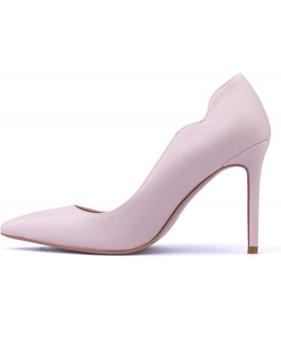 Women Classic Slip On Pointy Toe Stiletto High Heels Pumps Sexy Ladies Party Wedding Dress Shoes Light Pink $42.22 Pumps