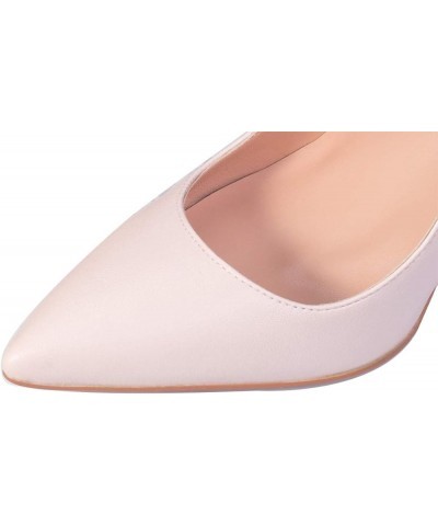 Women Classic Slip On Pointy Toe Stiletto High Heels Pumps Sexy Ladies Party Wedding Dress Shoes Light Pink $42.22 Pumps