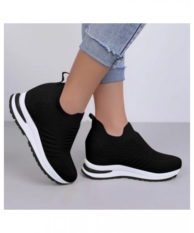 Women Canvas Shoes, Women's Low Wedge Ankle Strap Flats Shoes Ballet Flat Shoes Halloween Black $19.46 Pumps