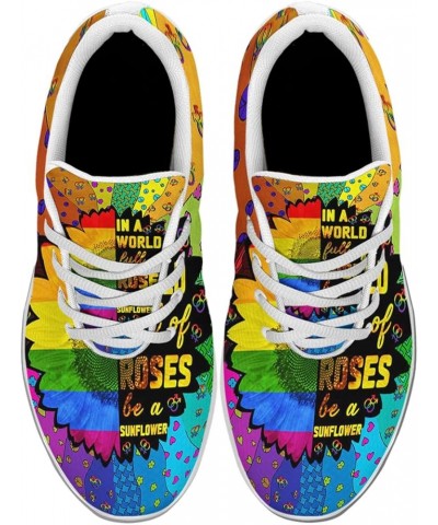 Men's Women's Pride Sneakers Fashion Casual LGBTQ Pride Shoes Lightweight Breathable Running Sneaker Lgbt in a World Full of ...