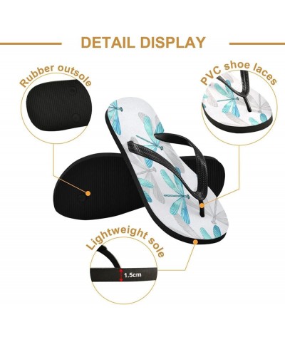 Blue Dragonfly Womens Flip Flops Summer Beach Sandals Casual Thong Slippers Comfortable Shower Slippers Non Slip Water Sandal...