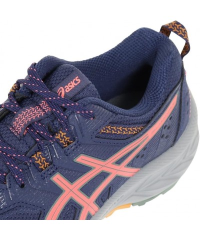 Women's Sneakers Walking with Zipper 400 (Indigo Blue/Papaya) $33.28 Athletic Shoes