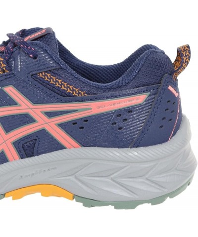 Women's Sneakers Walking with Zipper 400 (Indigo Blue/Papaya) $33.28 Athletic Shoes