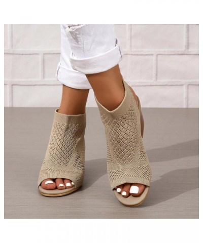 Women Flat Mules Sandals Plantar Fasciitis Thick Sole Summer Ankle Strap Buckle Beach Dressy Thong Buckle Sandals 98-ixpyn-kh...