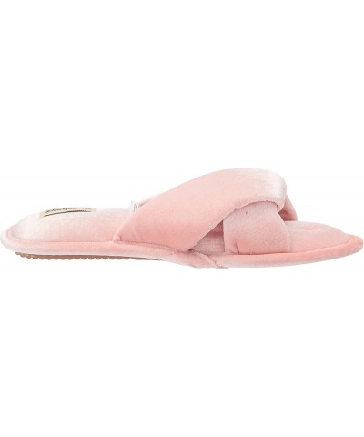 Women's Jules Shiny Velour Twist Vamp Slide Slipper Pale Mauve $12.02 Slippers