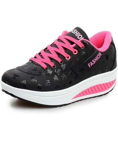 Womens Breathable Walking Shoes Sports Running Sneakers 1-black $16.32 Fashion Sneakers