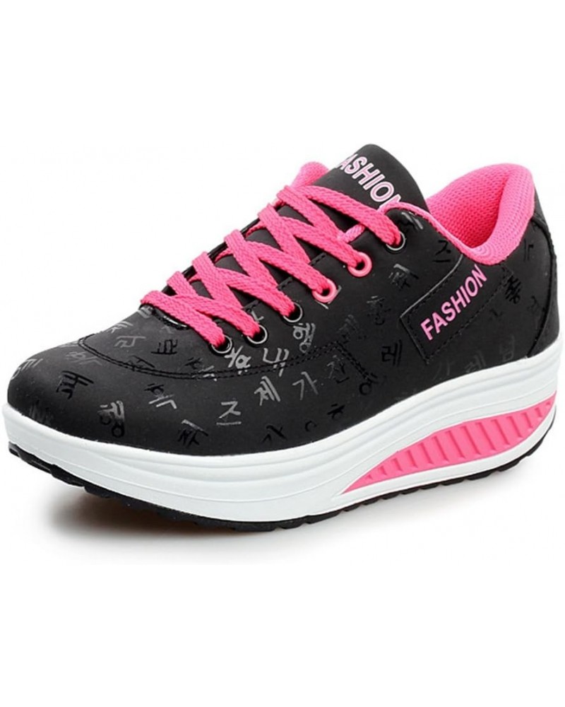 Womens Breathable Walking Shoes Sports Running Sneakers 1-black $16.32 Fashion Sneakers