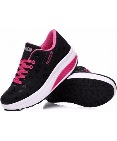 Womens Breathable Walking Shoes Sports Running Sneakers 1-black $16.32 Fashion Sneakers