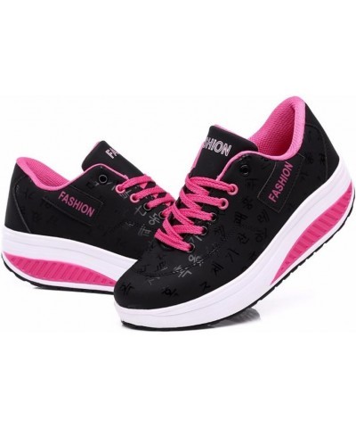 Womens Breathable Walking Shoes Sports Running Sneakers 1-black $16.32 Fashion Sneakers