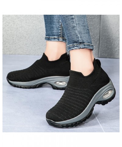 Womens Runing Gym Mesh Sneakers Lightweight Casual Arch Support Shoes Soft Casual Workout Shoes Azeng3-black $17.47 Outdoor S...