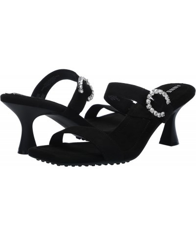 Women's Josie Heeled Sandal Black Suede $24.73 Sandals