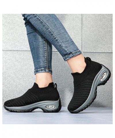 Womens Runing Gym Mesh Sneakers Lightweight Casual Arch Support Shoes Soft Casual Workout Shoes Azeng3-black $17.47 Outdoor S...