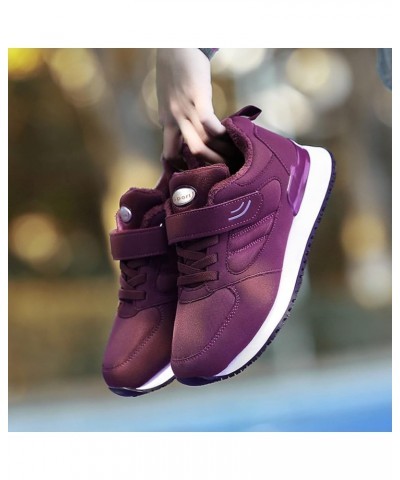 Women's Walking Shoes Slip-on Mesh Casual Running Jogging Shoes Sock Sneakers Christmas Women Walking Trainers Z 02-purple $2...