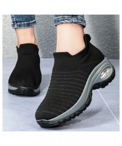 Womens Runing Gym Mesh Sneakers Lightweight Casual Arch Support Shoes Soft Casual Workout Shoes Azeng3-black $17.47 Outdoor S...