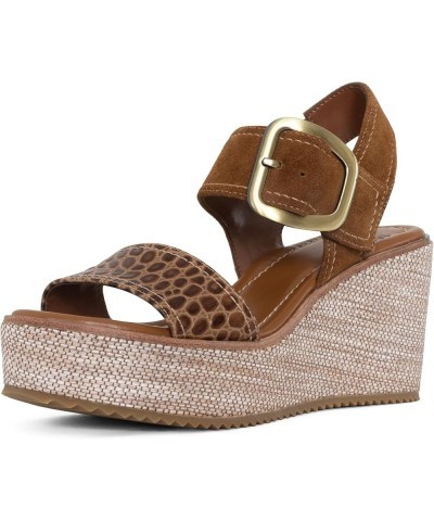 Women's Wedge Sandal Saddle $41.50 Sandals