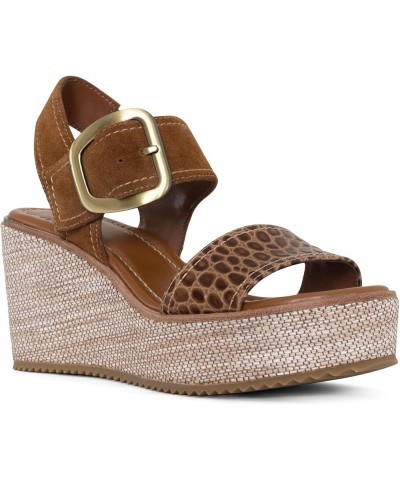 Women's Wedge Sandal Saddle $41.50 Sandals