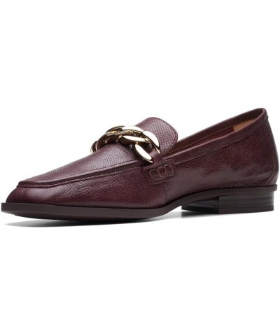 Womens Sarafyna Iris Burgundy Leather $23.00 Loafers & Slip-Ons