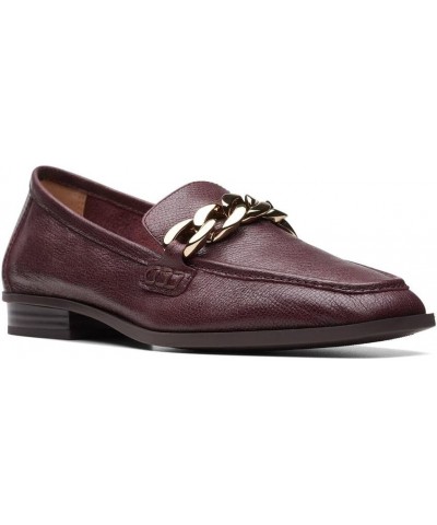 Womens Sarafyna Iris Burgundy Leather $23.00 Loafers & Slip-Ons