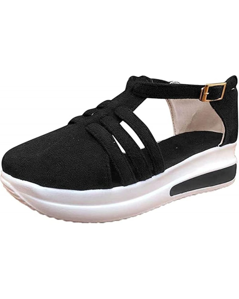 Sneakers for Women Walking Shoes Wide Width Comfortable Casual Fashion Slip On Low Top Leather Flat Loafers T-black $15.89 At...