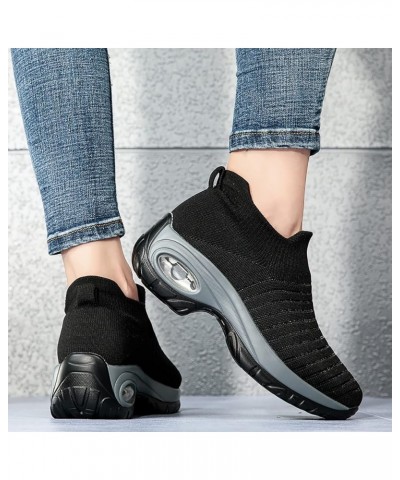 Womens Runing Gym Mesh Sneakers Lightweight Casual Arch Support Shoes Soft Casual Workout Shoes Azeng3-black $17.47 Outdoor S...