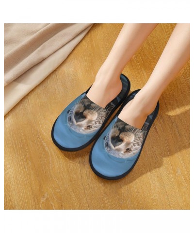 Sea Otter Printed Slippers Cozy Indoor Slide Unisex House Slippers Soft Plush Slip-on Slippers $12.53 Slippers