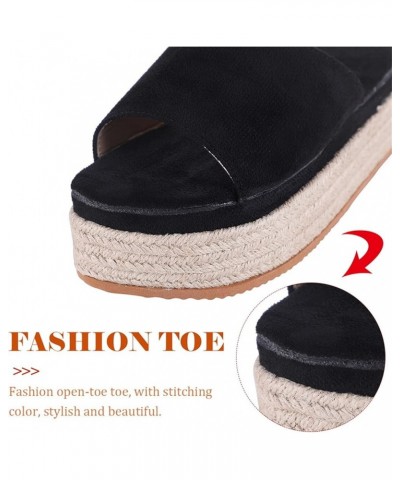 Sandals for Women Casual Summer Slide Wedge Sandals Summer Thong Slippers High Heel Platform Wedge Flip Flops Casual Outdoor ...