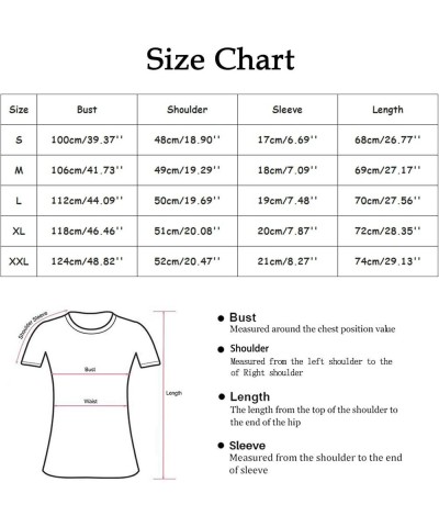 Women Shirts Graphic Tees Casual Short Sleeve Tops Shirts for Women Pack Blue $12.64 Sandals