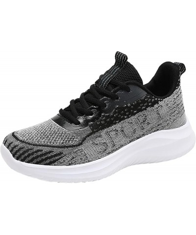 Womens Athletic Gym Mesh Shoes Breathable Workout Lightweight Sneakers Lightweight Walking Shoes Ao4-grey $21.59 Athletic Shoes