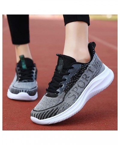 Womens Athletic Gym Mesh Shoes Breathable Workout Lightweight Sneakers Lightweight Walking Shoes Ao4-grey $21.59 Athletic Shoes