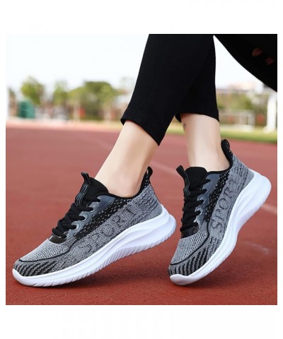 Womens Athletic Gym Mesh Shoes Breathable Workout Lightweight Sneakers Lightweight Walking Shoes Ao4-grey $21.59 Athletic Shoes