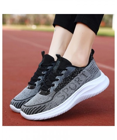 Womens Athletic Gym Mesh Shoes Breathable Workout Lightweight Sneakers Lightweight Walking Shoes Ao4-grey $21.59 Athletic Shoes