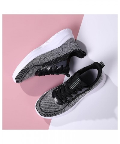 Womens Athletic Gym Mesh Shoes Breathable Workout Lightweight Sneakers Lightweight Walking Shoes Ao4-grey $21.59 Athletic Shoes