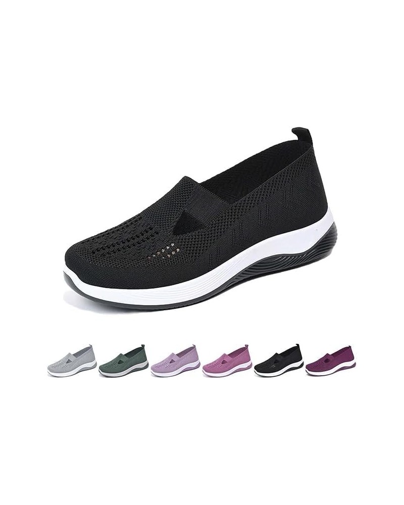 2024 New Woven Breathable Soft Sole Shoes,Orthopedic Sneakers for Women,Lightweight and Comfortable Non Slip Shoes Black $11....