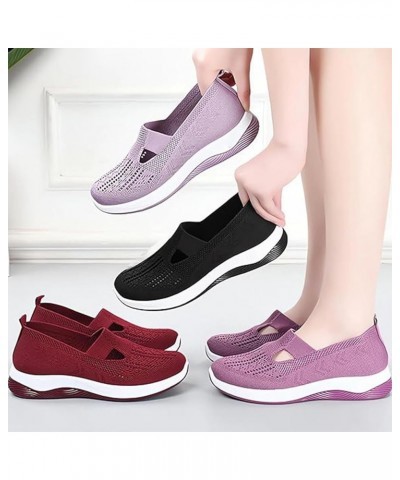 2024 New Woven Breathable Soft Sole Shoes,Orthopedic Sneakers for Women,Lightweight and Comfortable Non Slip Shoes Black $11....