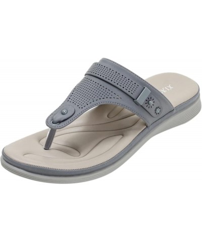 Womens Flat Sandals Golf Sandals Summer Sandals Cute Sandals Water Sandals Yoga Sandals Comfy Sandals Grey $14.24 Sandals