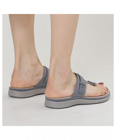 Womens Flat Sandals Golf Sandals Summer Sandals Cute Sandals Water Sandals Yoga Sandals Comfy Sandals Grey $14.24 Sandals