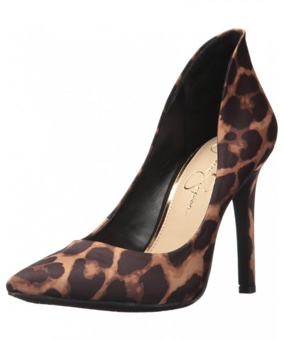 Women's Cambredge Pointed Toe Pump Natural Leopard Print $27.43 Pumps