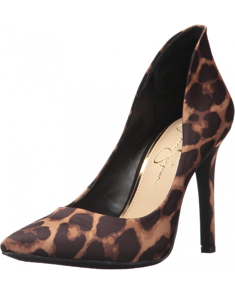 Women's Cambredge Pointed Toe Pump Natural Leopard Print $27.43 Pumps