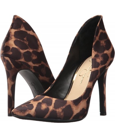 Women's Cambredge Pointed Toe Pump Natural Leopard Print $27.43 Pumps