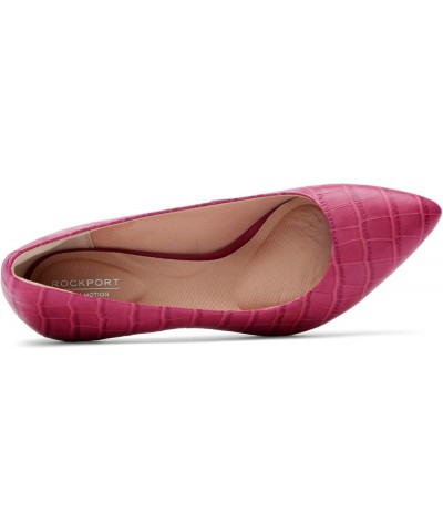 Womens Total Motion 75Mm Pointed Toe Pump Rasberry Sorbet Croco Leather $27.16 Pumps